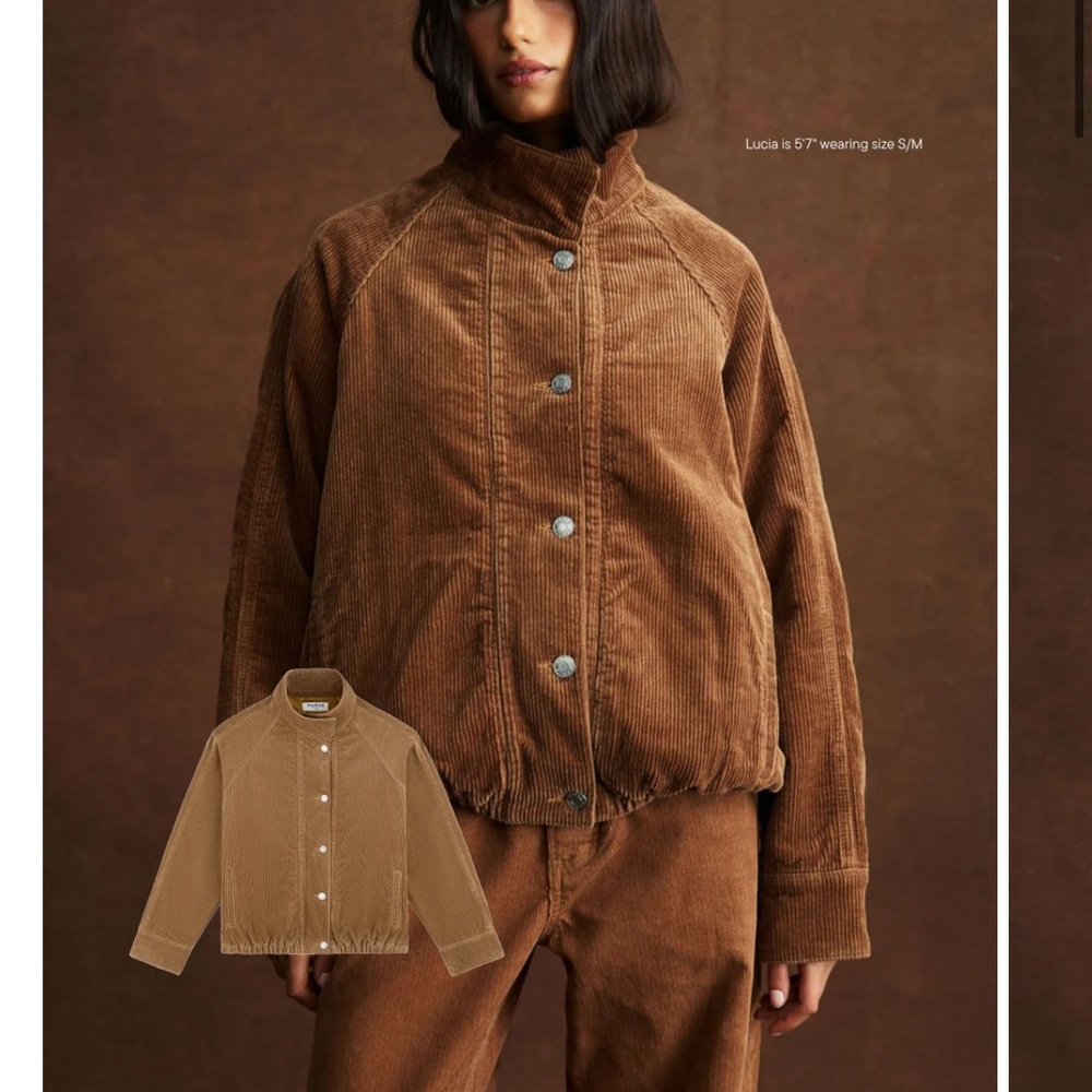 Parke Lined Corduroy Bomber Jacket